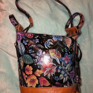 Valentina floral soft leather multiway bag